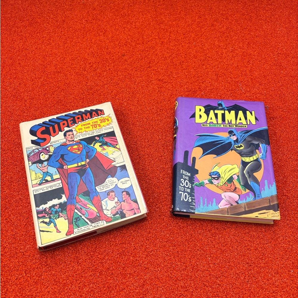 DC Comics Superman and Batman Comic Book Set - Red, Purple, Yellow